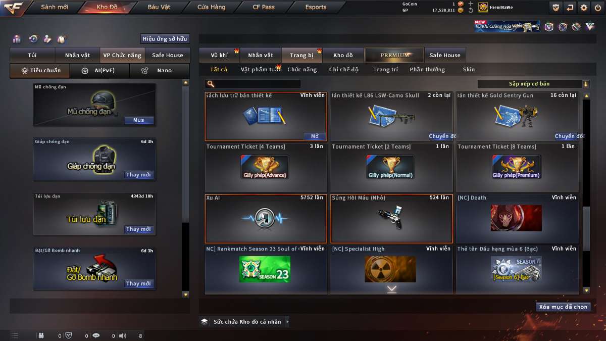 shop acc cf uy tin gia re